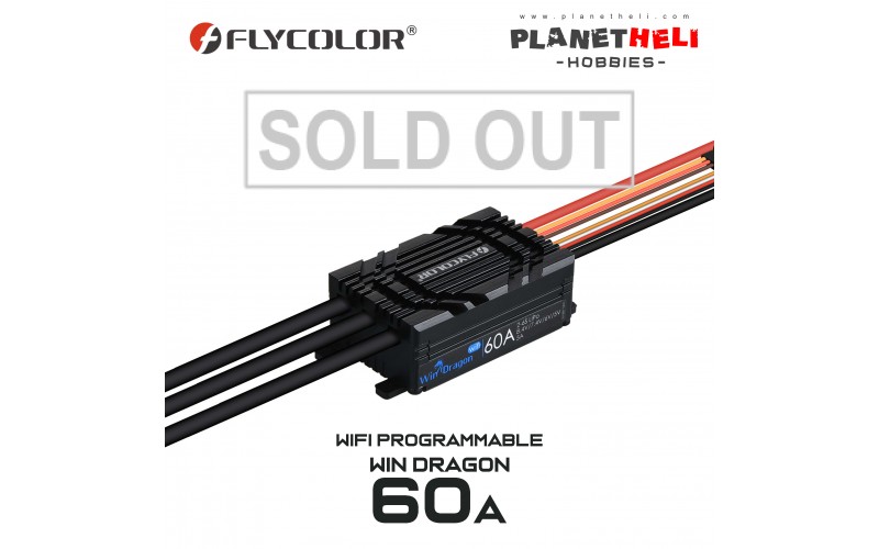 Flycolor WinDragon 60A ESC Speed Control for RC Helicopter RC Airplane WIFI Smart Connect Setting